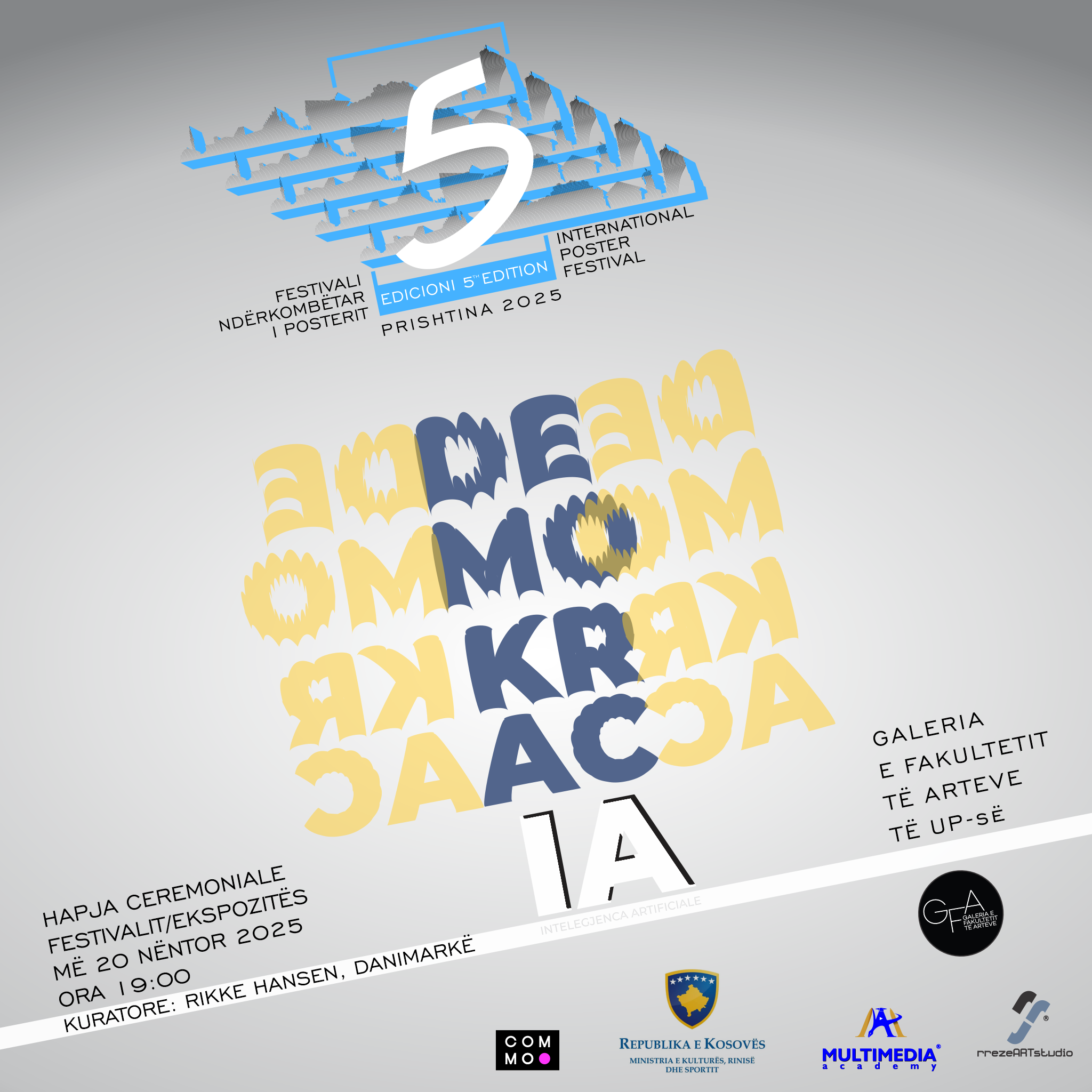 Nesër hapet ekspozita zyrtare e Festivalit Ndërkombëtar të Posterit  Prishtina 2025 