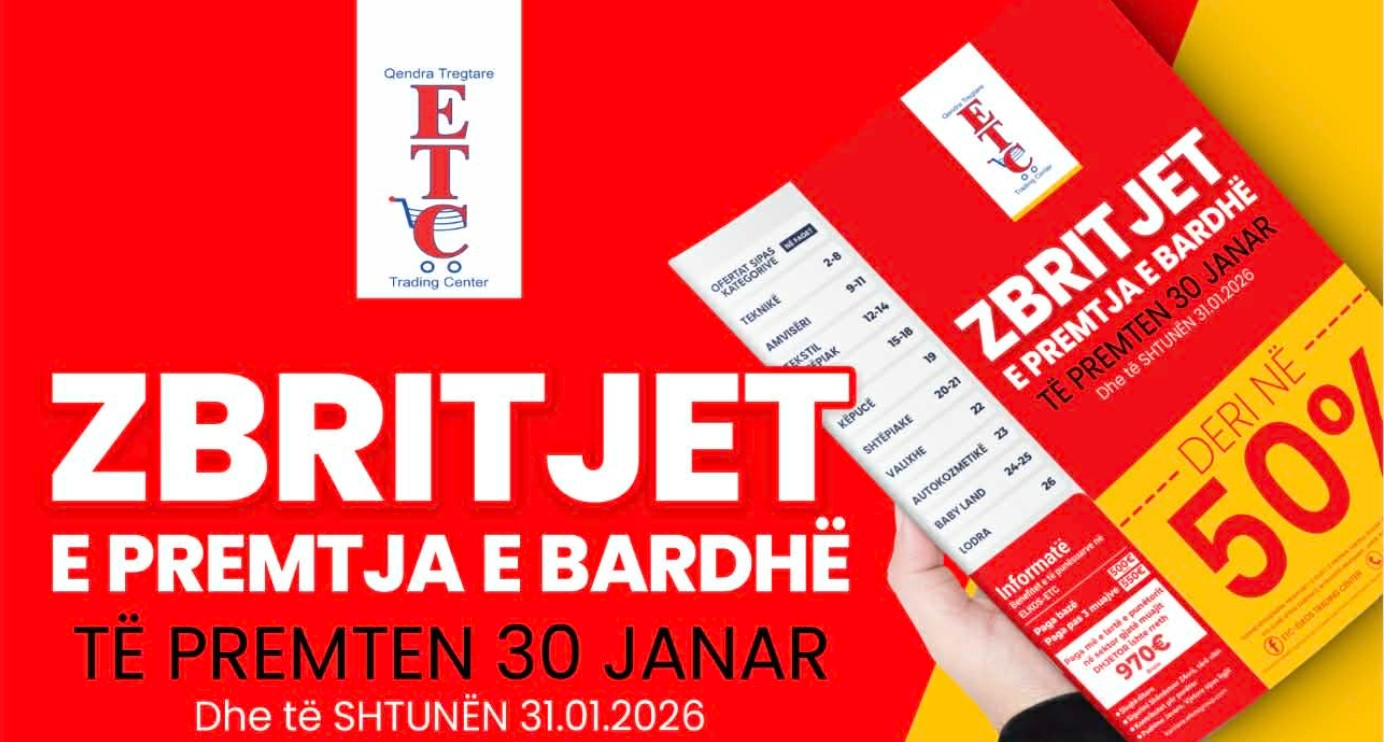 ETC sjell Eventin  E PREMTJA E BARDHË  me Zbritje deri 50 