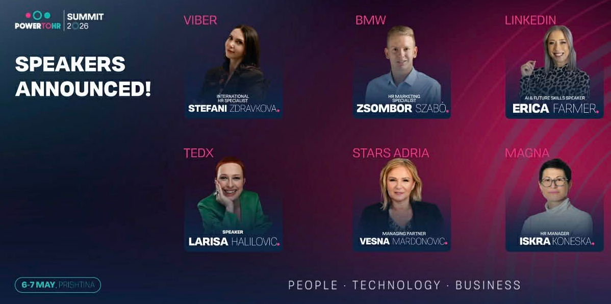 Ekspertë nga BMW  Viber  LinkedIn  TEDx dhe MAGNA International po vijnë në PowerToHR