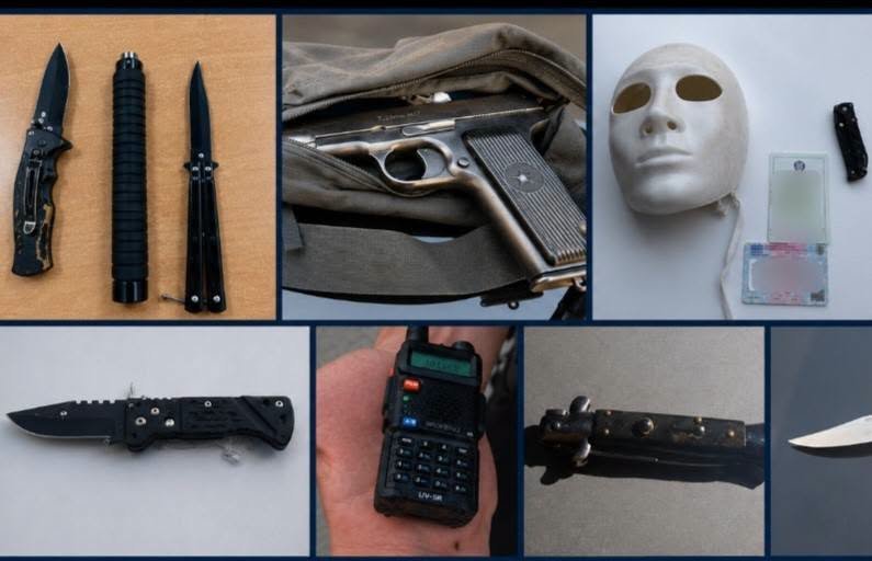 Aksion policor në Skenderaj  sekuestrohen armë  thika dhe mjete të dyshimta